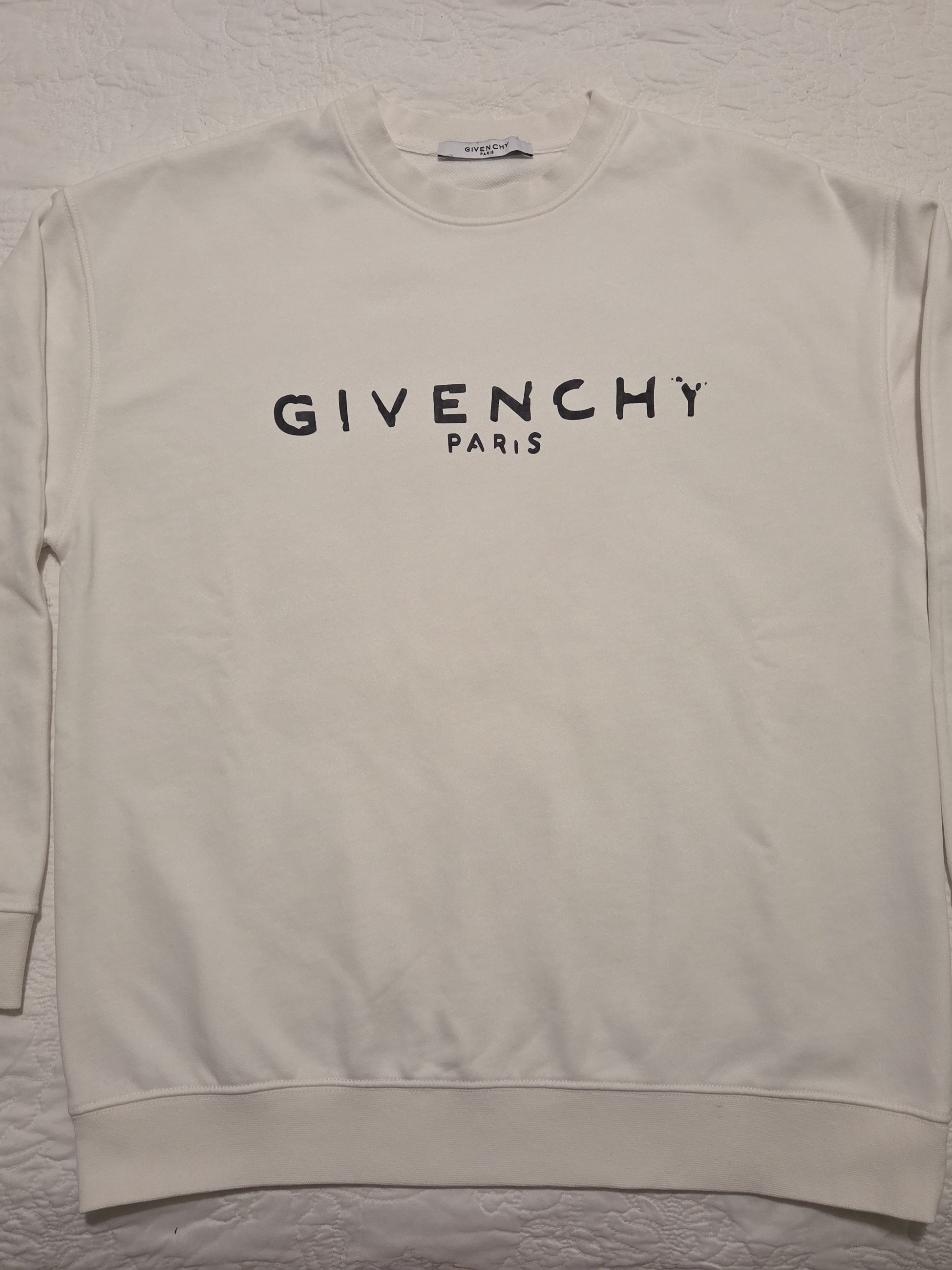 Givenchy Paris White Crewneck Sweatshirt